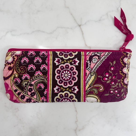 Vera Bradley - Very Berry Paisley - Pencil Pouch - Retired Pattern - Picture 2 of 4